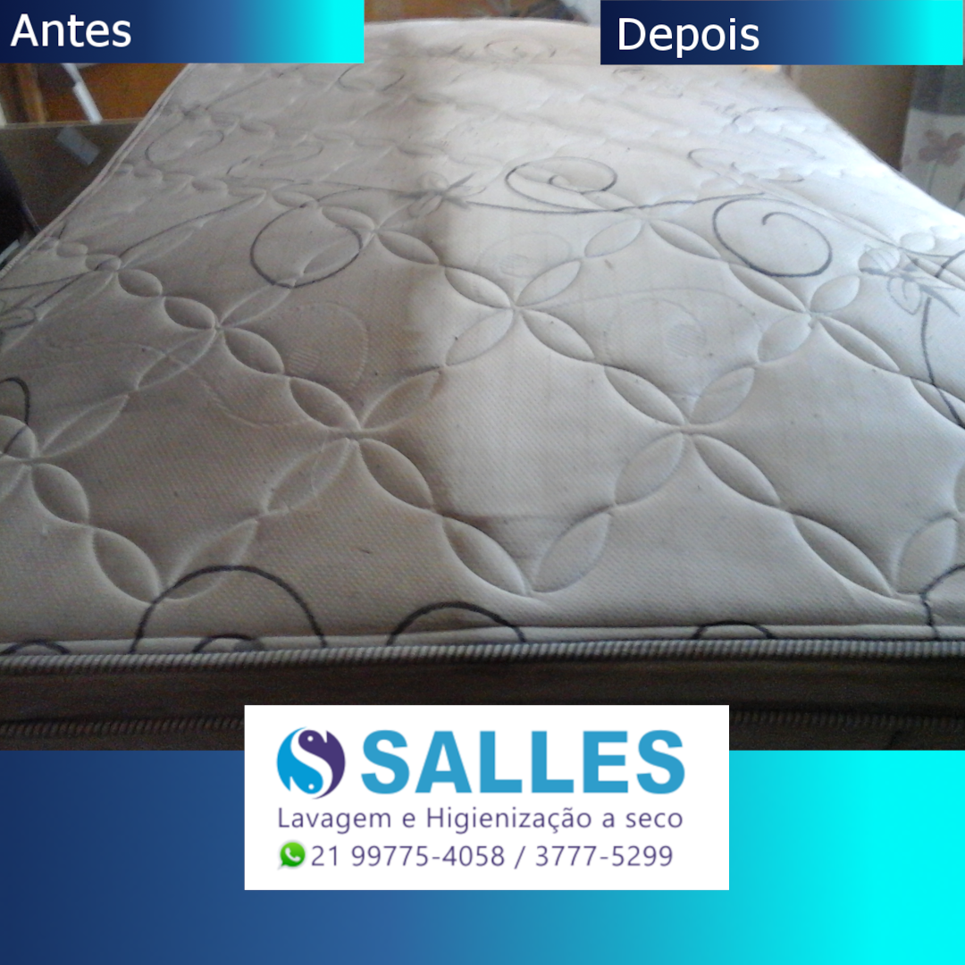 Colchão escuro - antes e depois